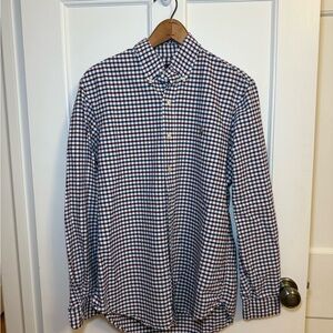 Ralph Lauren Men's Checkered Shirt - Blue and Purple